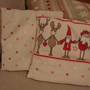 Karácsonyi párnahuzat - karácsony - karácsonyi lakásdekoráció - karácsonyi lakásdíszek - Meska.hu