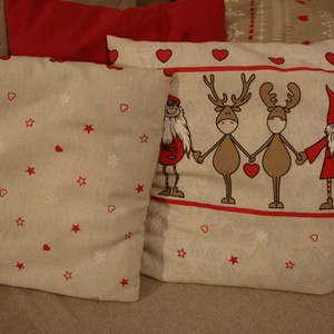 Karácsonyi párnahuzat - karácsony - karácsonyi lakásdekoráció - karácsonyi lakásdíszek - Meska.hu