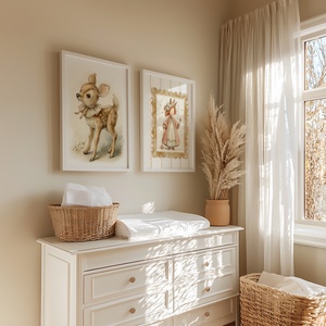 Mesekönyv ihletésű, romantikus vidéki babaszoba falikép kollekció � prémium nursery printek  - baba - mama - babaszoba dekoráció - babanév dekoráció - Meska.hu