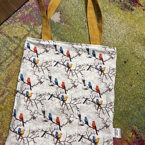 Kézzel készült, kifordítható  vászontáska � LujziLand  - táska & tok - bevásárlás & shopper táska - shopper, textiltáska, szatyor - Meska.hu