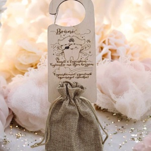 Fogtündér váró tartóval - otthon & életmód - dekoráció - ajtó- és ablak dekoráció - ajtótábla - Meska.hu