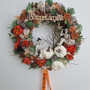 Halloweeni/Őszi ajtódísz - Boszorkánylak, Otthon & Életmód, Dekoráció, Halloween, Halloweeni ajtódíszek és ablakdíszek, , MESKA
