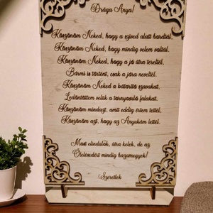 Esküvői Szülőköszöntő Gravírozott Tábla szettben - barokk stílus - esküvő - emlék & ajándék - szülőköszöntő ajándék - Meska.hu