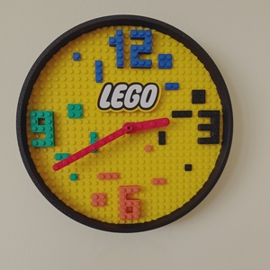 Lego stílusú falióra - otthon & életmód - dekoráció - fali és függő dekoráció - falióra & óra - Meska.hu