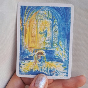 Fény a templomban � mini art print, Művészet, Festmény, Festmény vegyes technika, Fotó, grafika, rajz, illusztráció, MESKA