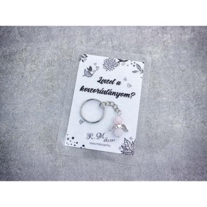 Leszel a koszorúslányom kulcstartó rózsakvarccal, Esküvő, Meghívó & Kártya, Tanú felkérő, , MESKA