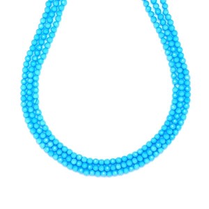 Üveg fazettált kék golyó 2-3mm ékszerkészítő alapanyag (füzér), Kellékek & szerszámok, Ásvány alapanyag, Ásványfüzér, , MESKA