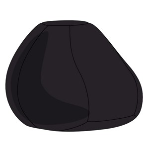 Fekete Babzsák Puff Huzat, Otthon & Életmód, Bútor, Babzsák huzat, Babzsák, , MESKA