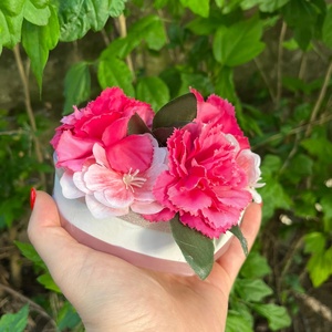 Mini virágos box - otthon & életmód - virágdekoráció - virágok - virágbox - Meska.hu