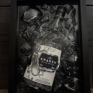 Kraken rum epoxy képkeret - Meska.hu