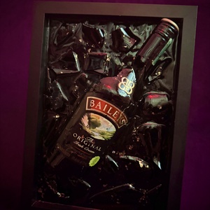 Baileys ír krémlikör epoxy képkeret - otthon & életmód - dekoráció - kép & falikép - képkeret - Meska.hu