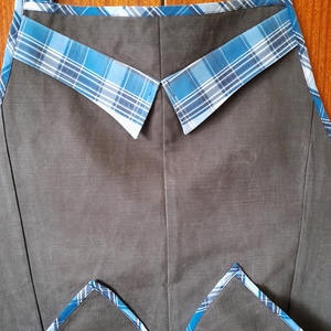 Férfi farmer kötény barna - otthon & életmód - konyhafelszerelés, tálalás - konyhai textil - kötény - Meska.hu