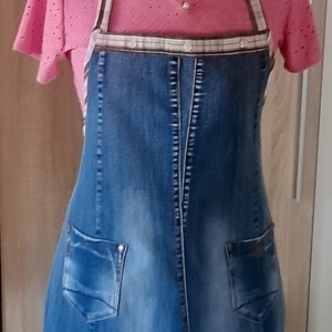 Női és férfi farmer kötény  - otthon & életmód - konyhafelszerelés, tálalás - konyhai textil - kötény - Meska.hu