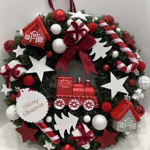 Piros-fehér kopogtató - Meska.hu