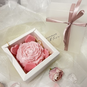 Szójaviasz bazsarózsa illatviasz / gyertya - otthon & életmód - gyertya, illat, aroma - gyertya - Meska.hu