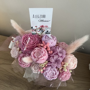 Illatviasz virág box Anyáknapjára, születésnapra szójaviaszból - otthon & életmód - gyertya, illat, aroma - illatviasz - Meska.hu