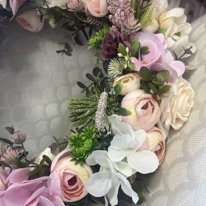 Nyári virágos ajtódísz  - otthon & életmód - dekoráció - ajtó- és ablak dekoráció - ajtódísz & kopogtató - Meska.hu