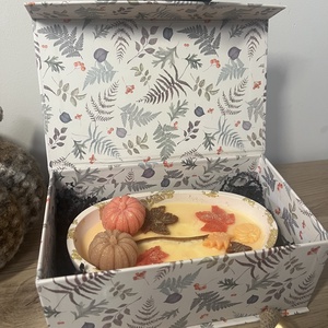 Pumpkin Spice szójaviasz gyertya ajándékdobozban - otthon & életmód - gyertya, illat, aroma - gyertya - Meska.hu