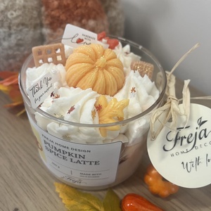 Pumpkin Spice Latte szójaviasz gyertya - otthon & életmód - gyertya, illat, aroma - gyertya - Meska.hu