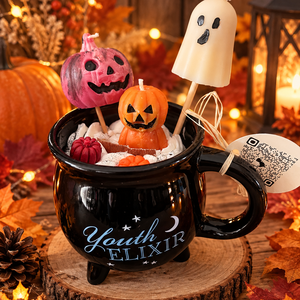 Boszorkányüst - Halloween szójaviasz gyertya - Meska.hu