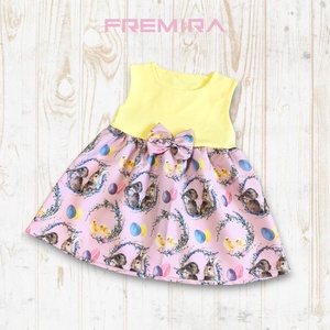 Nyuszi mintás kislány ruha - Meska.hu