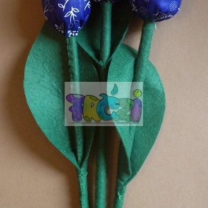 textil tulipán dekoráció - otthon & életmód - dekoráció - virágdísz és tartó - csokor & virágdísz - Meska.hu