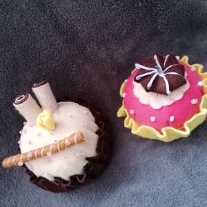 filc-süti tortaszett, muffinokkal, cukrász szett - játék & sport - szerepjáték - Meska.hu