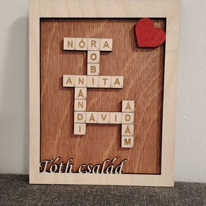 Scrabble Családi Kirakó , Kellékek & szerszámok, Dekorációs kellékek, Egyéb kellékek, Festett tárgyak, Gravírozás, pirográfia, MESKA