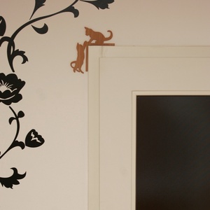 Cica dekoráció (pl. ajtóra, polcra, képkeretre) - otthon & lakás - dekoráció - Meska.hu