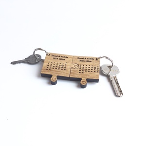 Egyedi puzzle kulcstartó esküvőre - otthon & életmód - babaszoba, gyerekszoba - babatakaró, gyerek pléd - Meska.hu