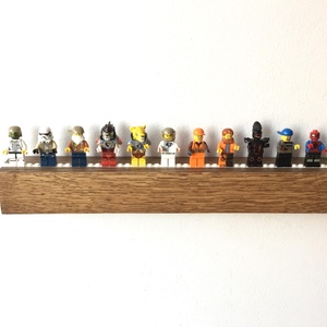 LEGO figura tároló polc tölgyfából - otthon & életmód - bútor - polc - Meska.hu