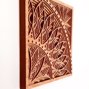 Mandala falikép (aszimetrikus), Otthon & Életmód, Dekoráció, Spiritualitás, Mandala, Famegmunkálás, MESKA