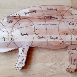 Vágódeszka másképp :-) - disznó forma - otthon & életmód - konyhafelszerelés, tálalás - sütés, főzés - vágódeszka - Meska.hu