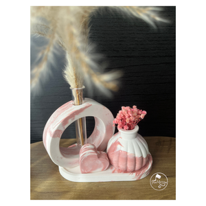 FruMera Oxid vörös akrilgyanta váza szett, , , MESKA