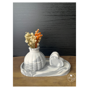 FruMera szürke köd akrilgyanta váza szett, , , MESKA