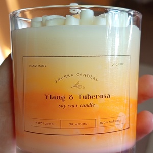 Virágos gyertya - otthon & életmód - gyertya, illat, aroma - gyertya - Meska.hu