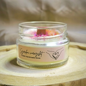 Szerelmi varázslat szójaviasz illatgyertya, Otthon & Életmód, Gyertya, illat, aroma, Gyertya, Gyertya-, mécseskészítés, MESKA