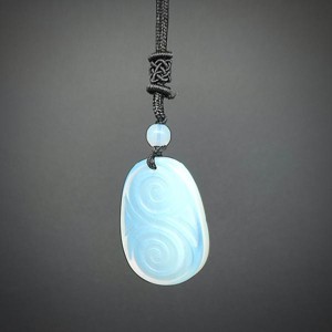 Csepp maori opalit medál zsinóron 2,5x3,5cm, Ékszer, Nyaklánc, Medál, , MESKA
