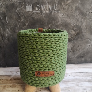 Puff horgolt kaspó - otthon & életmód - dekoráció - Meska.hu