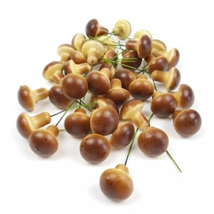 Kicsi gomba 24 db/cs - barna, Kellékek & szerszámok, Dekorációs kellékek, Termések, terméscsomagok, , MESKA