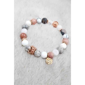 Yvonne Design LUXURY korona medálos rosegold karkötő, Ékszer, Karkötő, Ásványkarkötő, , MESKA