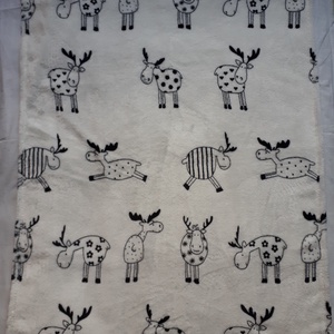 Tavaszi téli babatakaró 70x90 cm Meleg wellsoft rénszarvasos - otthon & életmód - babaszoba, gyerekszoba - Meska.hu