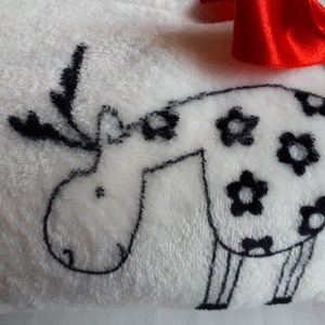 Tavaszi téli babatakaró 70x90 cm Meleg wellsoft rénszarvasos - otthon & életmód - babaszoba, gyerekszoba - Meska.hu