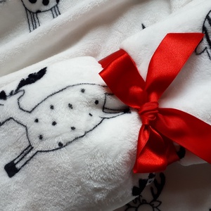 Tavaszi téli babatakaró 70x90 cm Meleg wellsoft rénszarvasos - otthon & életmód - babaszoba, gyerekszoba - Meska.hu