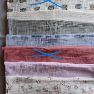 Felnőtt nyári kétrétegű géztakaró 140x200 cm duplagéz égkék - otthon & életmód - lakástextil - felnőtt takaró, pléd - Meska.hu