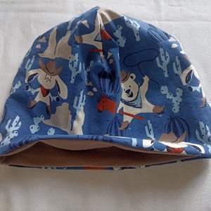 80/86  Tavaszi pamutsapka 48 cm markolós, mackós, kisvakondos, nyuszis - ruha & divat - babaruha & gyerekruha - babasapka - Meska.hu