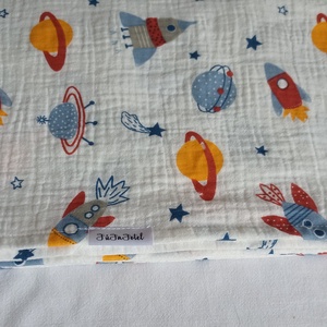 Baba nyári géztakaró 70x90 cm duplagéz babatakaró - Meska.hu