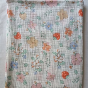 Baba nyári géztakaró 70x90 cm duplagéz babatakaró - otthon & életmód - babaszoba, gyerekszoba - babatakaró, gyerek pléd - Meska.hu