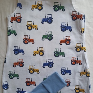 80-86-92-es Nyári kánikula tipegő hálózsák pamut traktor, Ruha & Divat, Babaruha & Gyerekruha, Tipegőhálózsák, Varrás, MESKA
