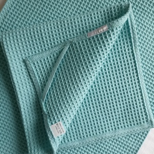 Babaváró csomag waffel babatakaró 70x90 cm és törlőkendő 40x40 cm menta - otthon & életmód - babaszoba, gyerekszoba - babatakaró, gyerek pléd - Meska.hu